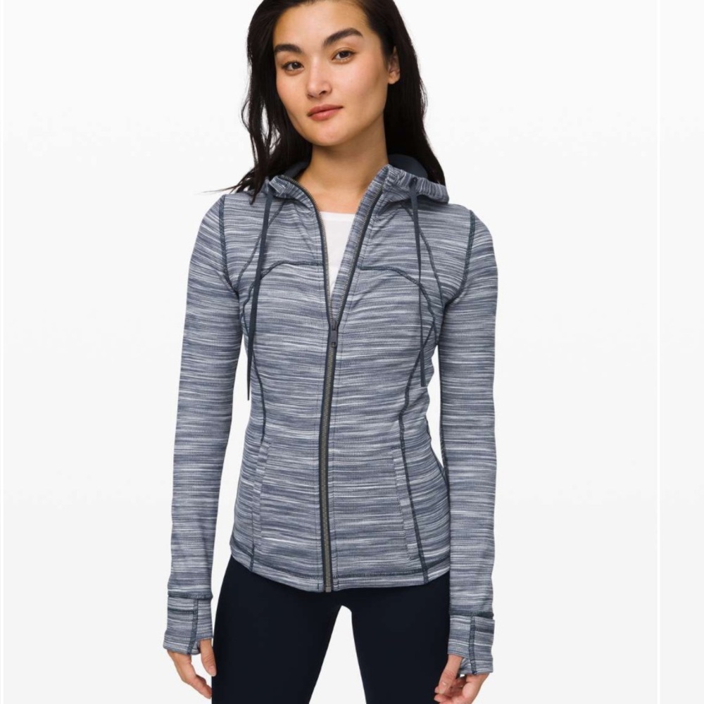 Lululemon Hooded Define Jacket *Nulu Size 6 Mini Space Dye Herringbone H…